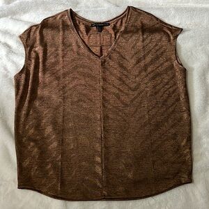 Metallic zebra print tee